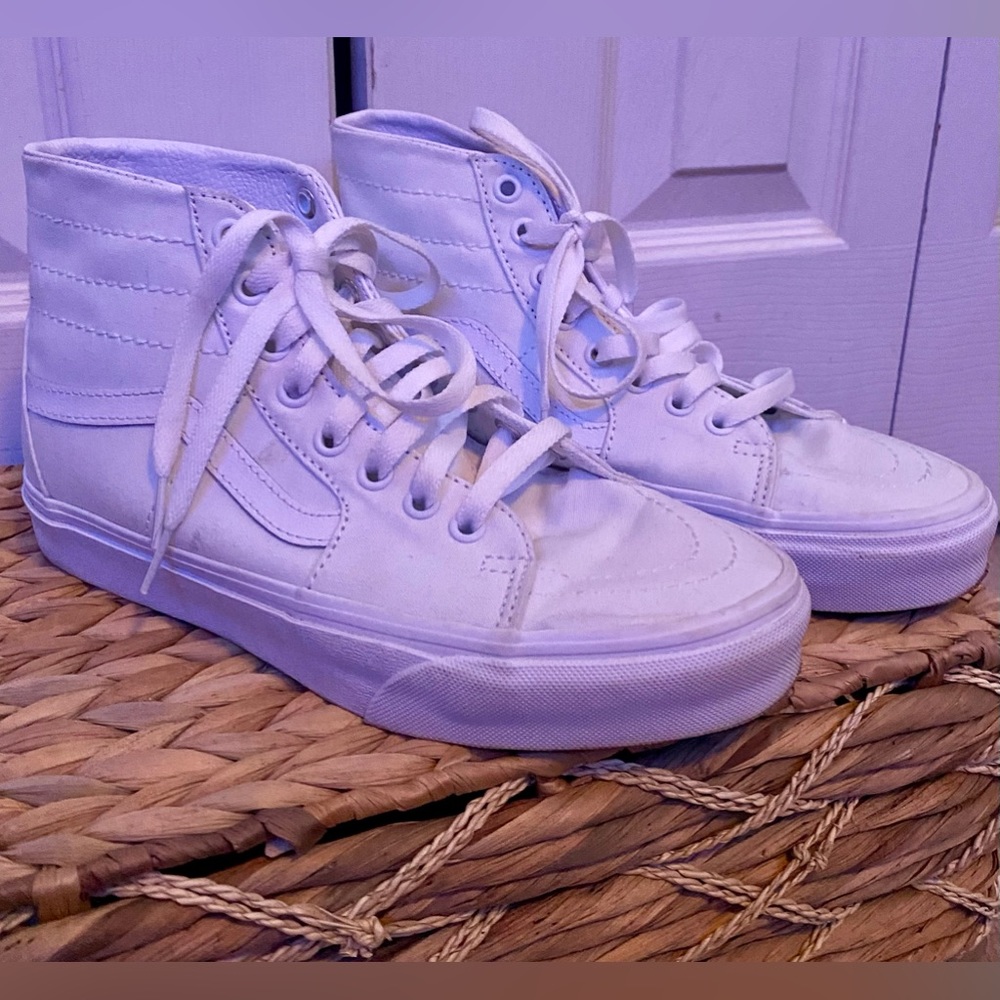 White high top vans